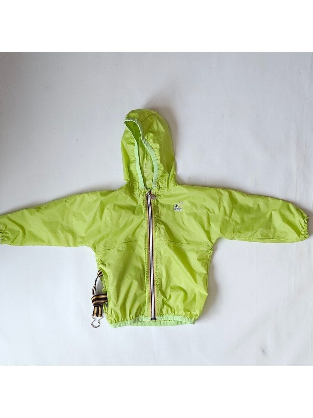 FUN KIDS KWAY Windbreaker Jacket Size 4Y KIDS Rain and Wind Jacket Packable